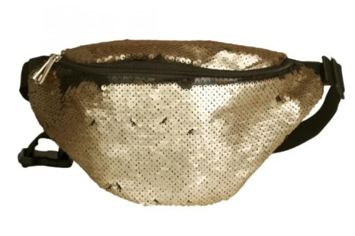 Sequin Fanny Pack – Gold