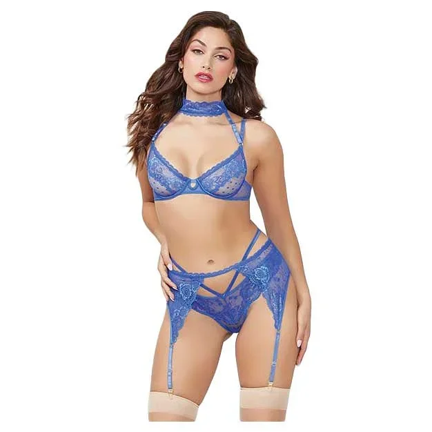 Seven ’til Midnight Demi Bra with Removable Collar 3-Piece Set