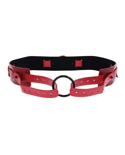Sex & Mischief Ex’s & Oh’s Bound & Belted – Red/Black