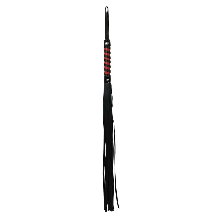 Sex & Mischief Red and Black Stripe Flogger