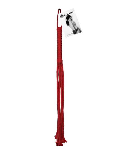 Sex & Mischief Rope Flogger – Red