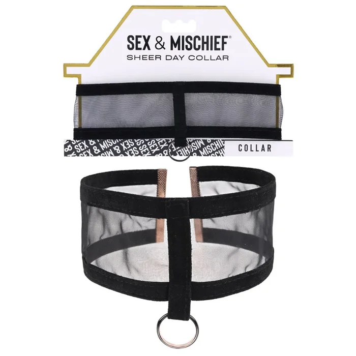 Sex & Mischief Sheer Day Collar – Black Collar
