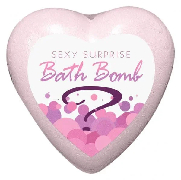 Sexy Surprise Bath Bomb with Hidden Toy – Heart Shaped
