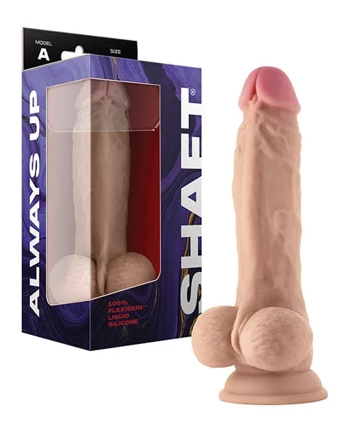 Shaft Model A Flexskin Liquid Silicone 8.5″ Dong W/balls