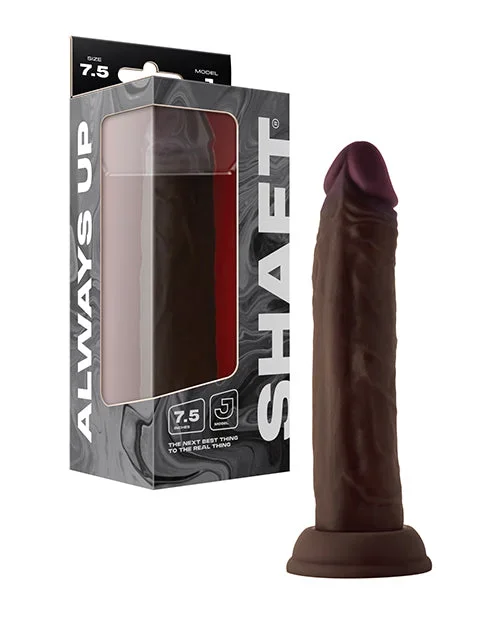 Shaft Model J Flexskin Liquid Silicone 7.5″ Dong – Mahogany