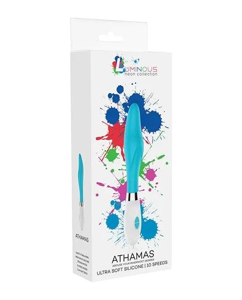 Shots Luminous Athamas Silicone 10 Speed Vibrator – Turquoise