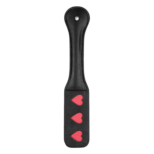 Shots Ouch Hearts Paddle – Black