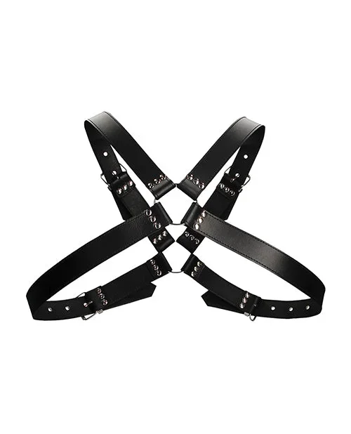 Shots Ouch Men’s Large Buckle Harness – Black