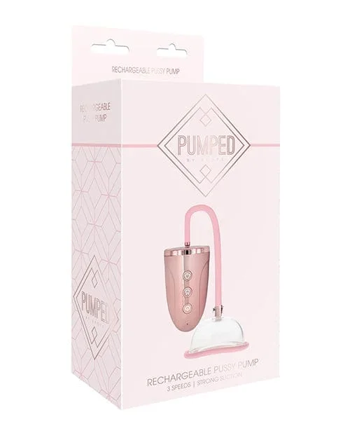 Shots Pumped Automatic Rechargeable Pussy Pump Set – Rose Gold