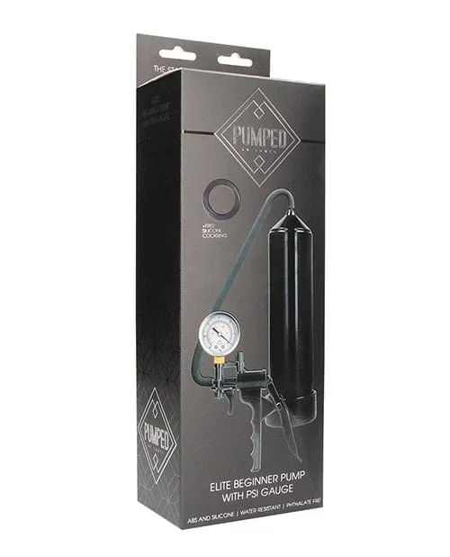 Shots Pumped Elite Beginner Pump with Psi Gauge – Black