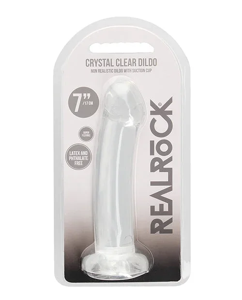 Shots RealRock Crystal Clear 7″ Dildo – Transparent