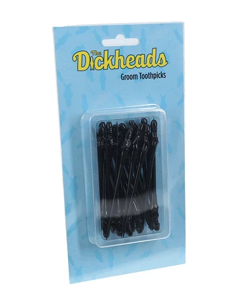 Shots The Dickheads Groom Toothpicks – Black