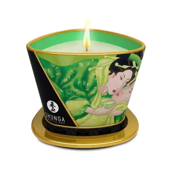 Shunga Candlelight Massage Candle Zenitude Exotic Green Tea 170ml