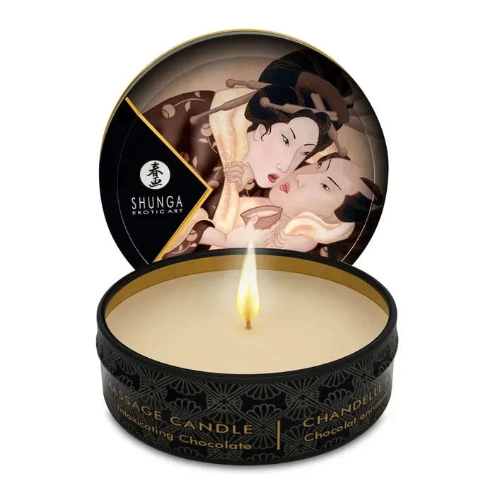Shunga Mini Candlelight Massage Candle Excitation Intoxicating Chocolate 30ml