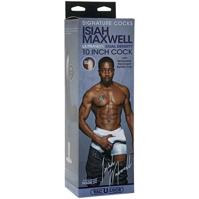Signature Cocks – Isiah Maxwell – 10 Inch Ultraskyn Cock With Removable Vac-U-Lock Suction Cup