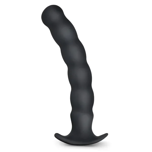 Silicone Anal Plug G-Spot Stimulator Anal Beads Prostate Massage Butt Plug Sex Toy For Men Women (L)