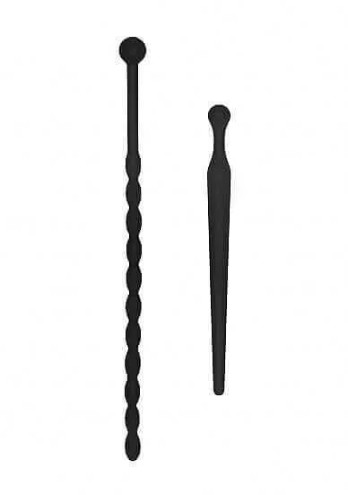 Silicone Beginners Plug Set: Urethral Sounding Exploration in Black