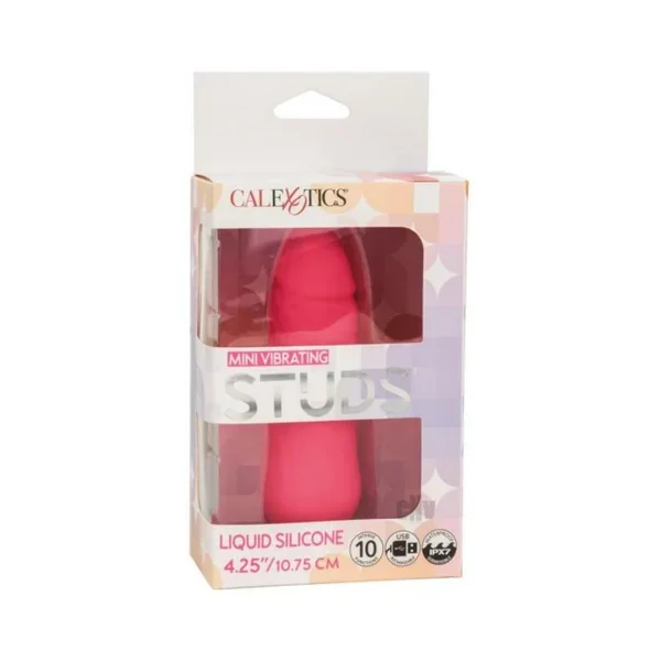 Silicone Studs Mini Vibrating Studs – Pink