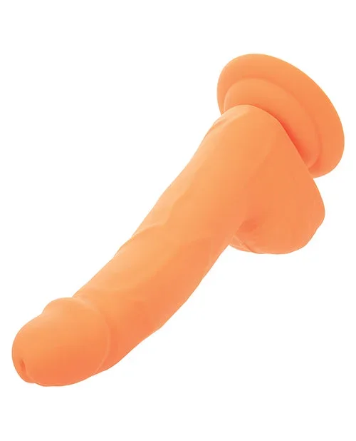 Silicone Studs Neon 6″ Dildo – Orange