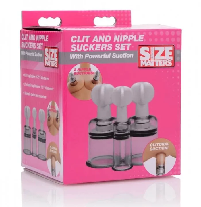 Size Matters Clit and Nipple Sucker Set – Powerful Suction for Enhanced Sensation