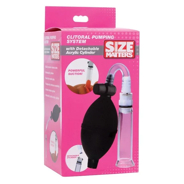 Size Matters Clitoral Pumping System with Detachable Acrylic Cylinder