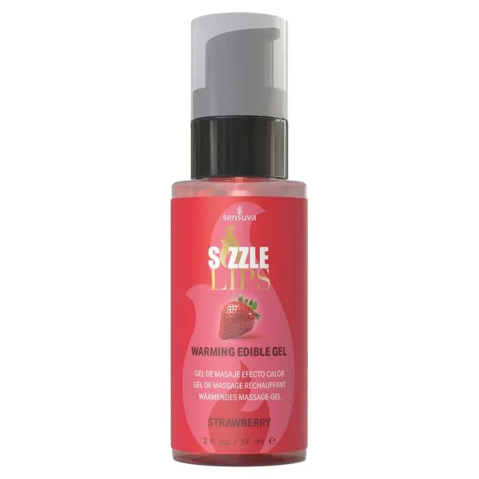 Sizzle Lips Edible Warming Massage Gel 2 oz