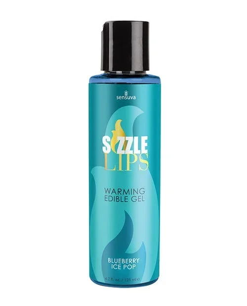 Sizzle Lips Warming Gel – 4.2 Oz. Bottle Blueberry Ice Pop