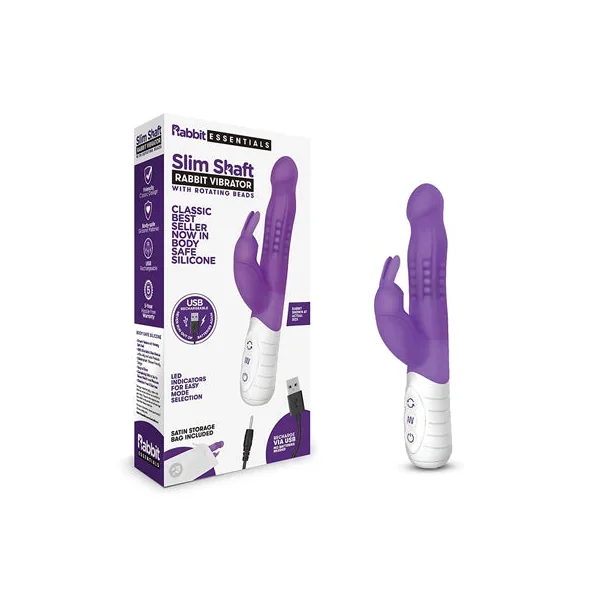 Slim Shaft Rabbit Vibrator Purple