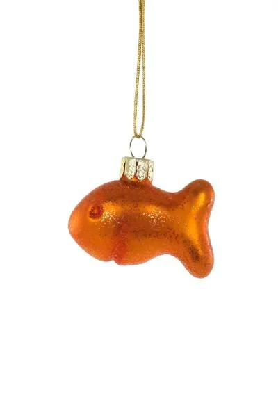 Small Fish Cracker Ornament – Orange