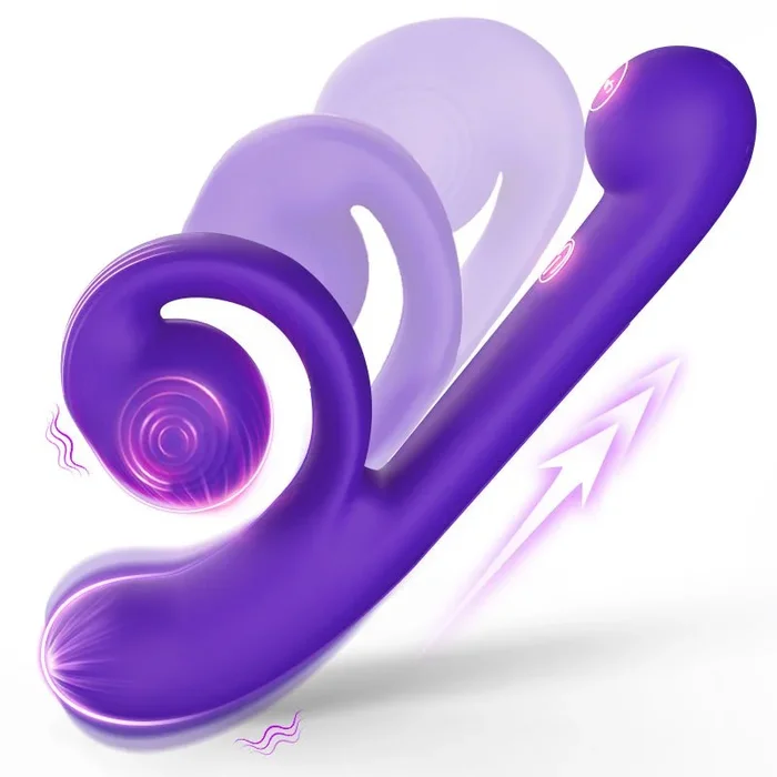 Snail G-Spot and Clit Waterproof Silicone Stimulator Vibrator