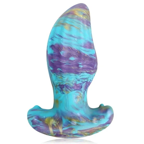 Soft Anal Plug Liquid Silicone Butt Plug With Thick T-Shaped Base Anal Stretcher Prostate Massager G-Spot Stimulation For Beginner Advanced Players Mixed Color (Xl)