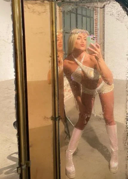 Sparkl – Mermaid Cross Top – White –