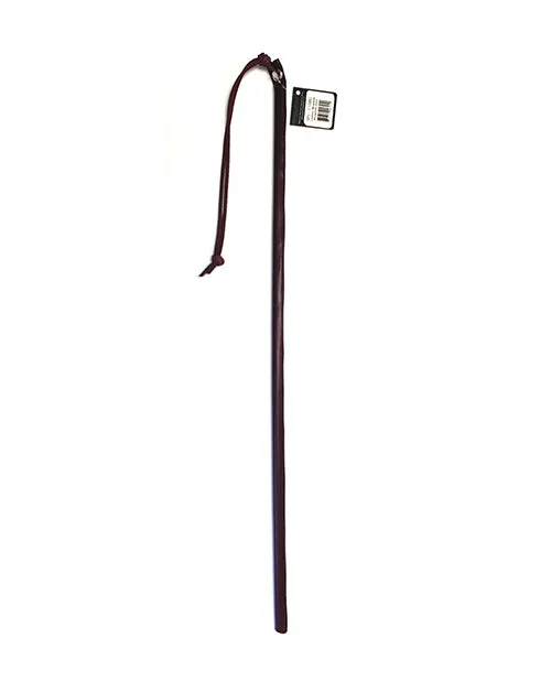 Spartacus 24″ Leather Wrapped Cane – Burgundy