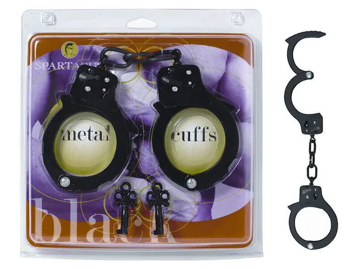 Spartacus Black Single Lock Handcuffs