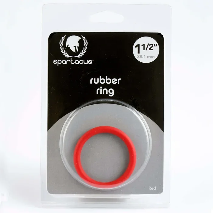 Spartacus Rubber Cock Ring 1.5″ Soft Rubber Red