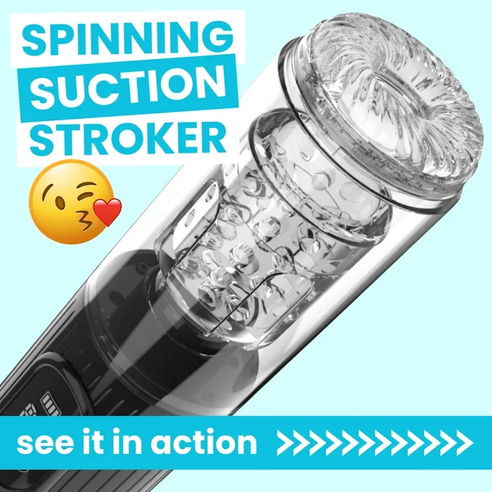 Spinning Suction Stroker – Thrusting & Rotating Male Masturbator