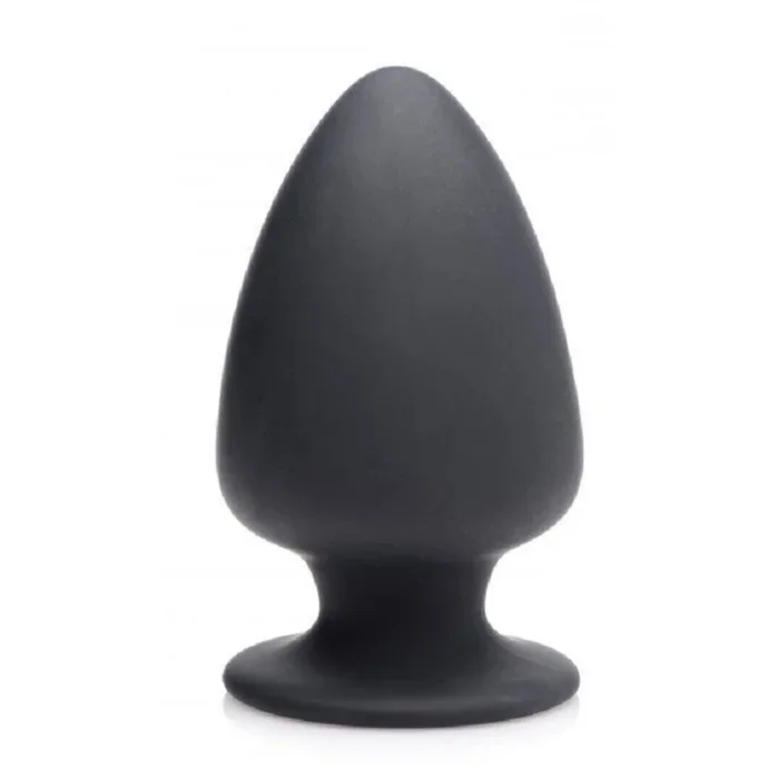 Squeeze-It Squeezable Silicone Butt Plug Black Medium