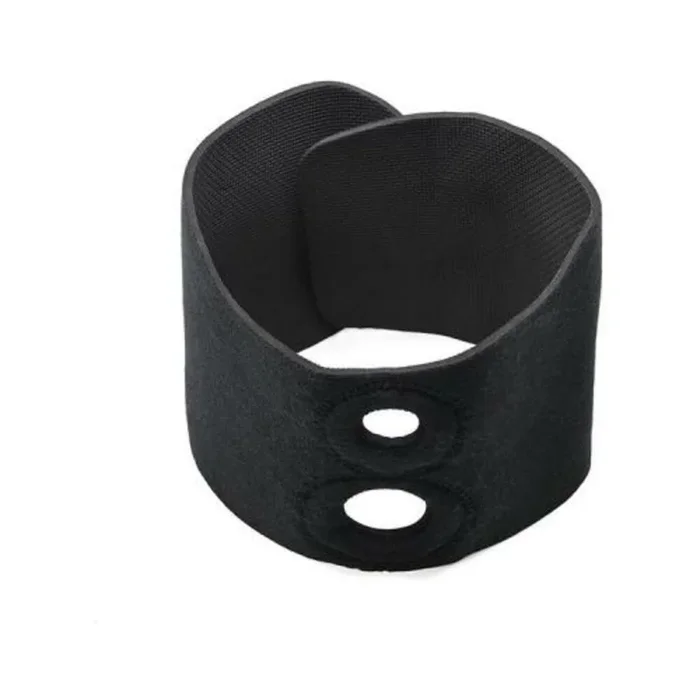 Ss Dual Penetration Thigh Strap-on Harness Black