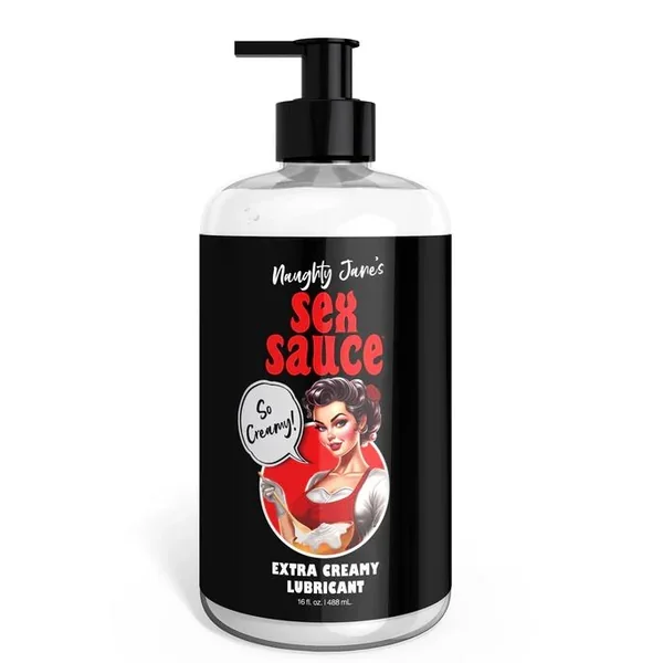 Ss Naughty Janes Sex Sauce Extra Creamy Lube 16 Oz
