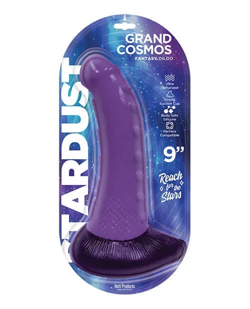 Stardust Grand Cosmos 9-Inches Silicone Dildo Purple | Harness Compatible