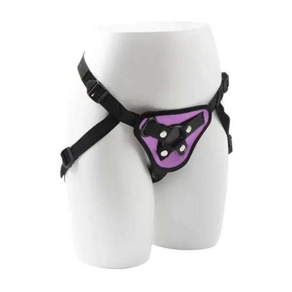 Strap On Dildo Harness For Women Pegging Dildo, Sex Toys Strap With Detachable 2 Size O-Rings Thigh Cuffs, Wearable Adjustable Bondage Gear For Couple Lesbian Gay Vaginal Anal Play