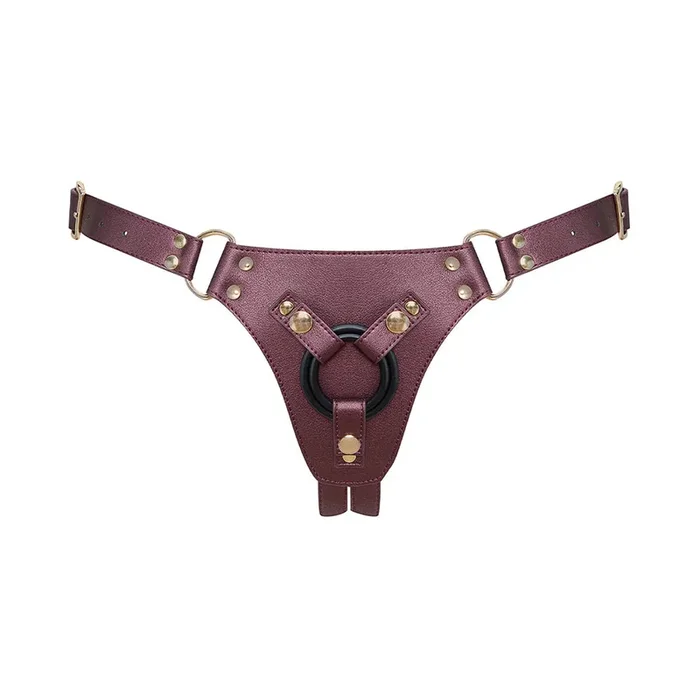 Strap-On-Me Generous Faux Leather Harness – Eggplant