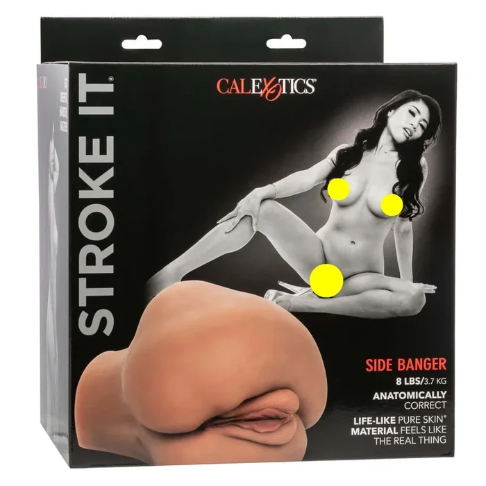 Stroke It Side Banger – Pussy & Ass – Chocolate