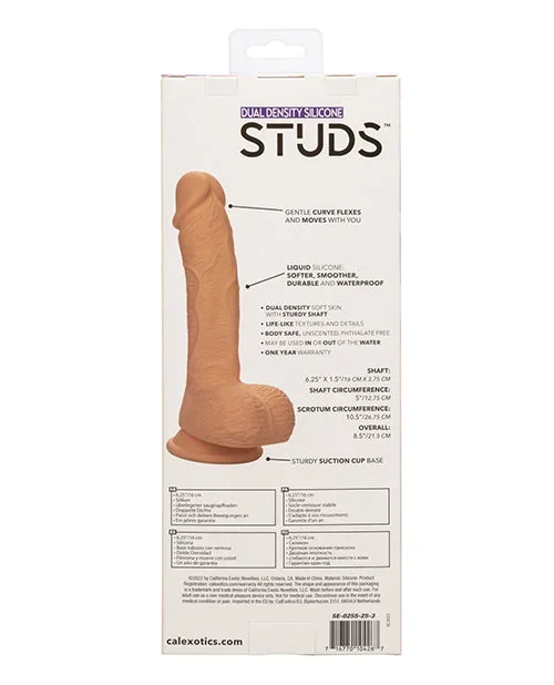 Studs Dual Density Silicone 6.25″ Dildo – Ivory