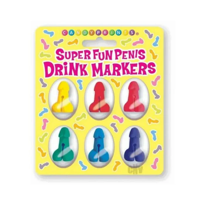 Super Fun Penis Drink Markers 6-piece Set