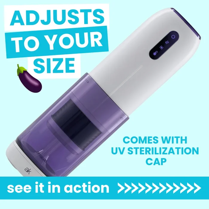 Super Series Adjustable Length Masturbator – Thrusting, Warming & Vibrating