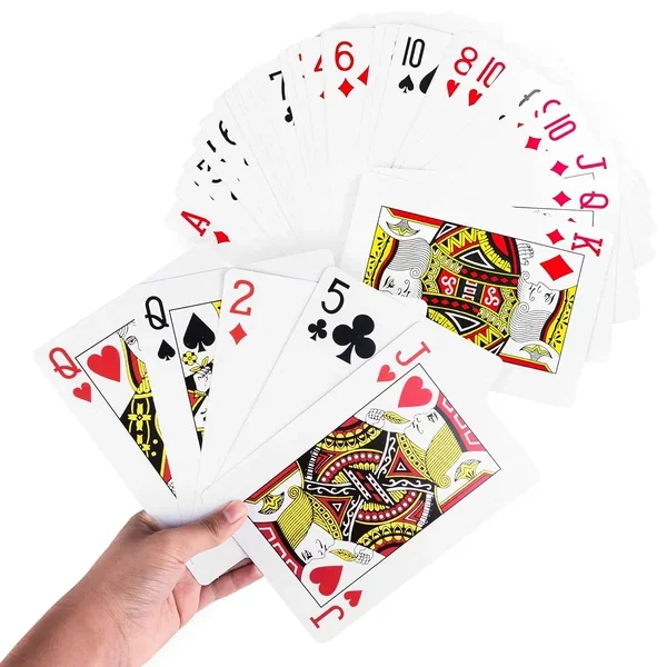Super Z Outlet Giant Jumbo Deck of Big Playing Cards Fun Full Poker Game Se