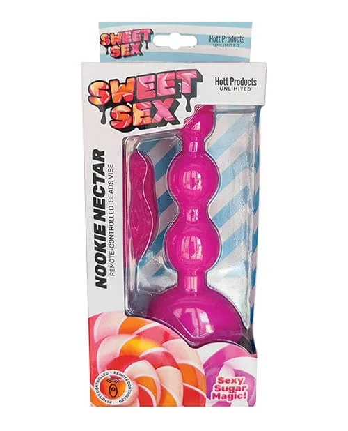 Sweet Sex Nookie Nectar Beads Vibe with remote – Magenta