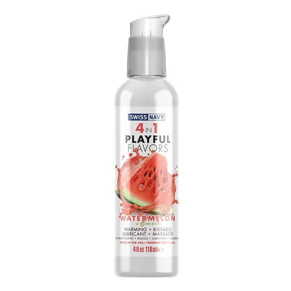 Swiss Navy 4 In 1 Playful Flavors Watermelon 4oz
