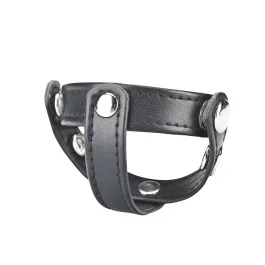 t-style cock ring with ball divider